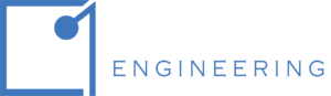 blue and white spoint1 engineering logo
